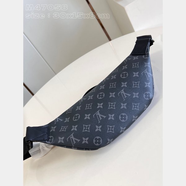 Louis Vuitton M47058 Rush Bumbag Black Flowers Shadow Fake Bag