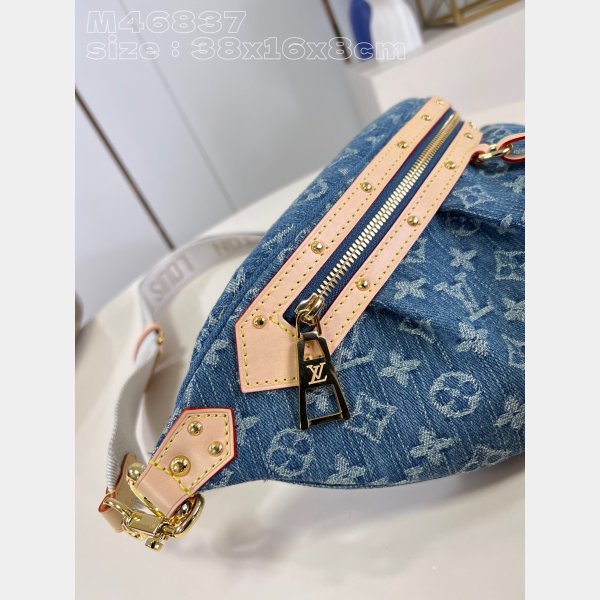 High Rise Monogram Denim M46837 Designer Louis Vuitton Copy Bag