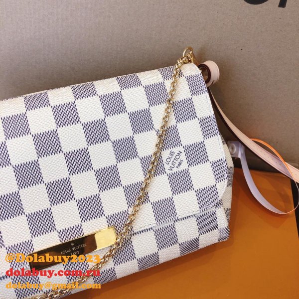 High Quality Louis Vuitton Damier Azur Canvas Favorite PM N41277