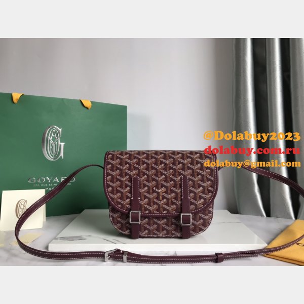 Copy Goyard Chevron Belvedere Duplicate Messenger GY020098 Fake Bag