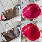 Replica Louis Vuitton Bolsa Neverfull Bandoulière Inside M12257/M12096 Bag