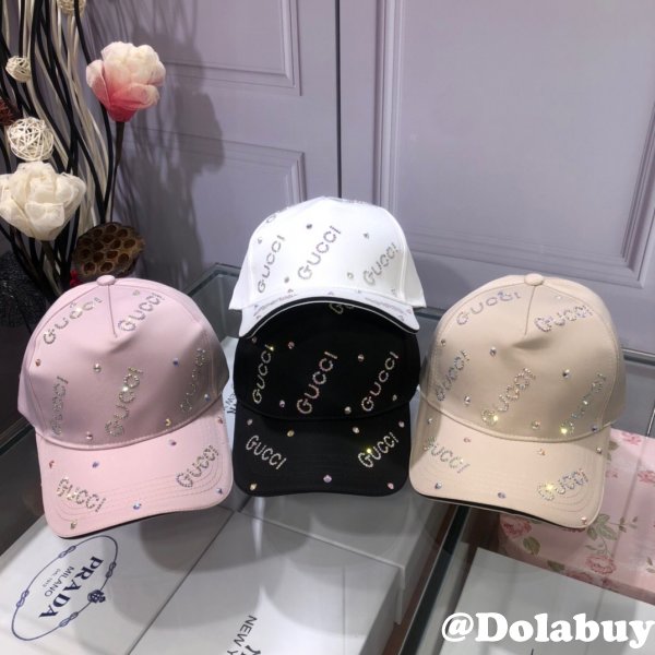 Fashion Gucci with diamond logo Baseball cap