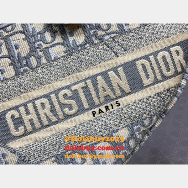 REPLICA DIOR SADDLE grey 25.5CM HADNBAG HOT SELLING