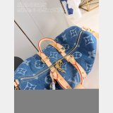 Best AAA M24315 Keepall Bandoulière 45 Blue 7 Star Louis Vuitton Fake Bag