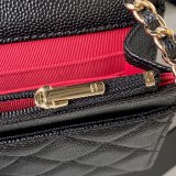 Designer Knockoff AP3180 Black Woc Handbags