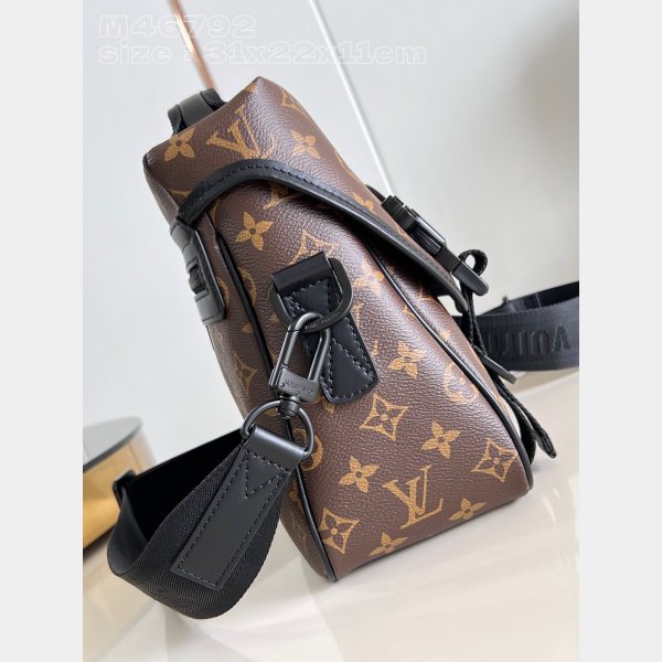 LV Copy Trail Messenger Monogram Macassar Canvas Men M46972 Fashion Bag