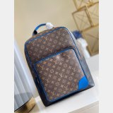 Fashion Louis Vuitton Fake M45335 Dean Backpack Monogram Macassar Canvas