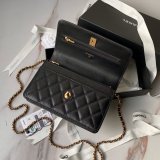 Best Top Wallet On Chain 1:1 Mirror AP4062 Black Replica Bag