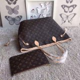 Best Louis Vuitton Wholesale Neverfull Monogram MM  APRICOT M50366 Bag