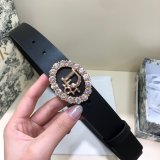 Wholesale Christian Dior AAA Belts 30mm Black Replica