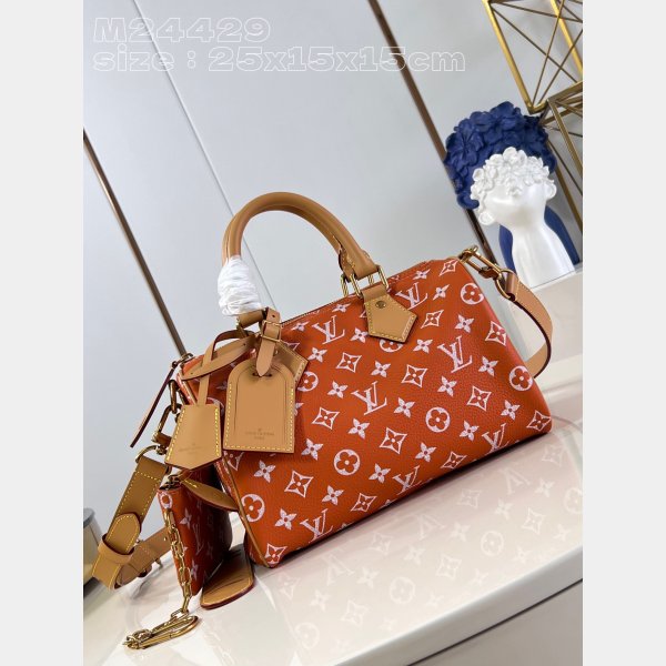 Keepall Bandoulière 50 M24429 Orange Designer Louis Vuitton Copy Bag