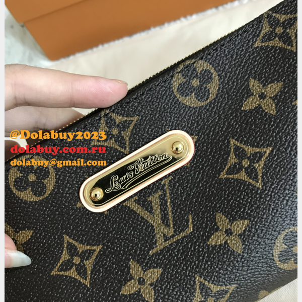 Louis Vuitton EVA Clutch Monogram in Brown Fake M95567 Bag