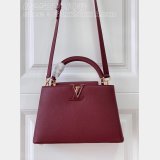 Capucines 1:1 Mirror M25128 Purple-Red Louis Vuitton Fake Handbag