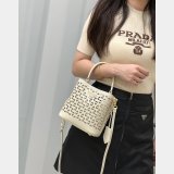 Luxury Prada Saffiano hollow basket women bag