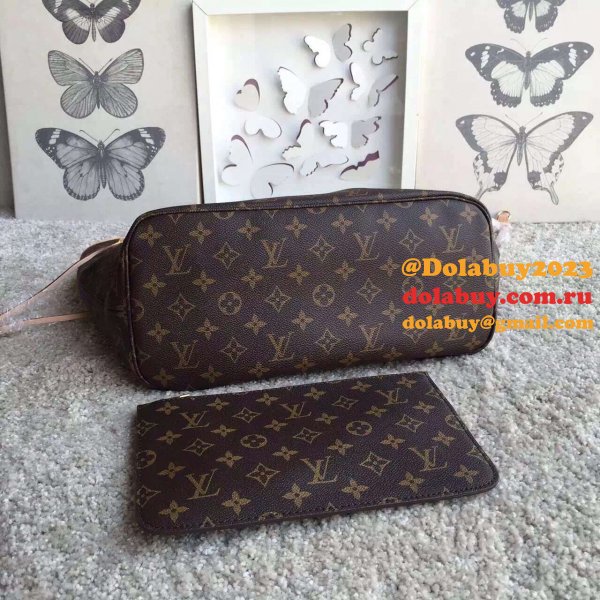 Best Louis Vuitton Wholesale Neverfull Monogram MM  APRICOT M50366 Bag