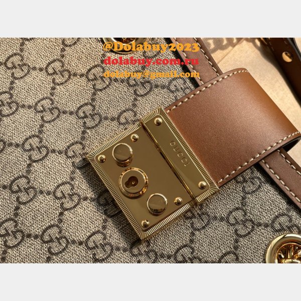 Top Chinese Replica Gucci Padlock small GG shoulder 498156 bag