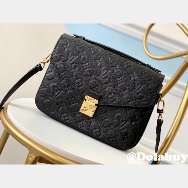 AAA+ Louis Vuitton Pochette Métis Monogram M41487 Black Marron