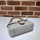 Grey GG Marmont 446744 Mini Matelassé Gucci Replicas Bag