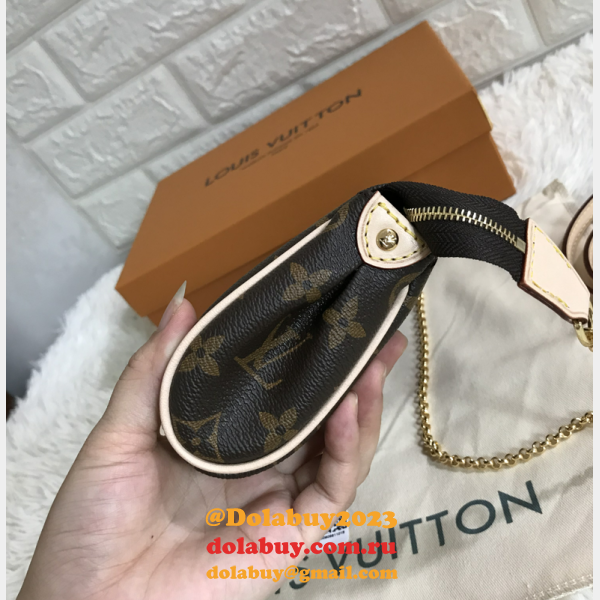 Louis Vuitton EVA Clutch Monogram in Brown Fake M95567 Bag