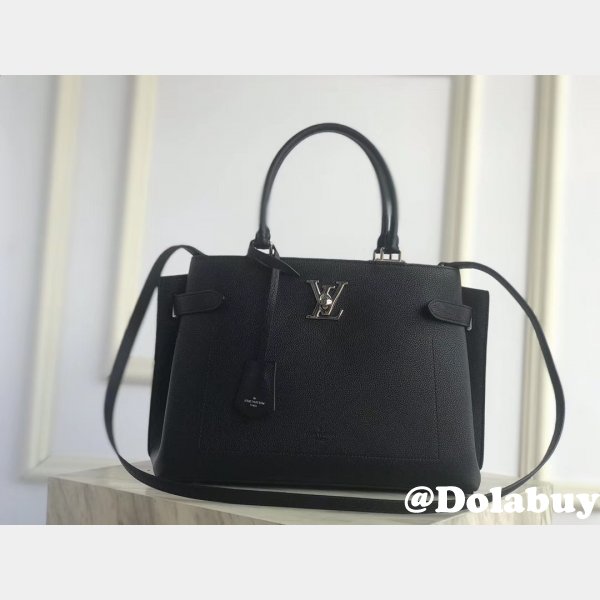 Replica Louis Vuitton UK M53730 Lockme Day Calf Leather Tote Bag