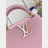 Pink White M48865 Flower Chain Knockoff The Capucines Replica LV Bag