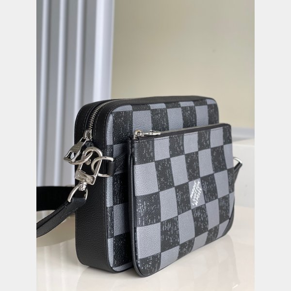 Best High Quality Replica LV Trio Messenger Other Leathers N80401 Black Bags