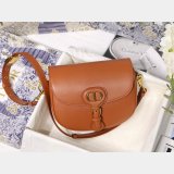 Replica Luxury Dior Bobby Bag Brown Box Calfskin