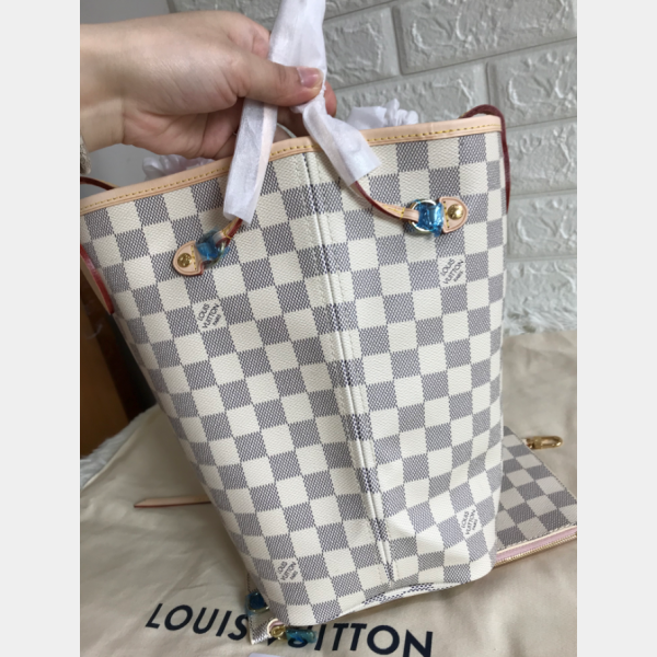 HIGH QUALITY LOUIS VUITTON NEVERFULL MM DAMIER AZUR CANVAS N41605