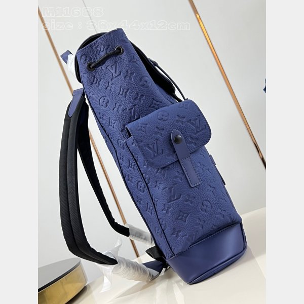 Christopher Fashion 7 Star Louis Vuitton Taurillon Monogram Men M11688 Blue