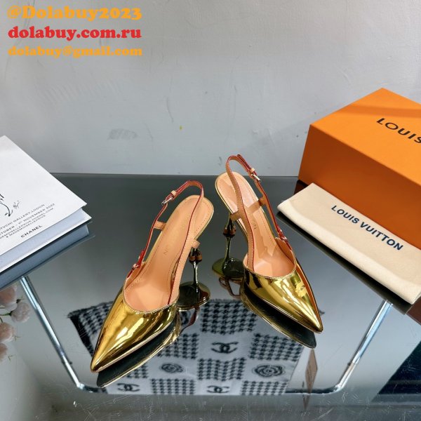 Louis Vuitton 1:1 Mirror Blossom Slingback Pump Shoes