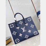 Onthego Louis Vuittons Replica M47084 Navy Monogram Empreinte Bag