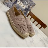 Perfect Dior Replica Openwork Embroidery Fisherman Shoes