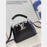 Luxury Louis Vuitton Replicas M48865 Capucines Black UK Bag