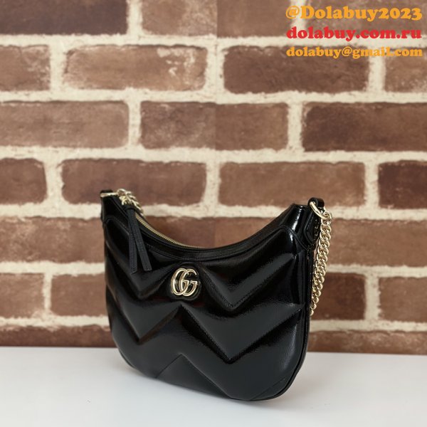 Luxury GG Marmont Gucci 777263 Knockoff Shoulder Black Bag