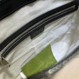 We Offer High-Quality Fake Black Gucci Signature Messenger 406410 Bag