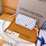 High Quality Louis Vuitton Damier Azur Canvas Favorite PM N41277