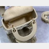 Top Quality DIOR LADY 17/20CM BAG LAMBSKIN