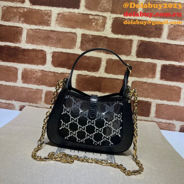 Gucci Luxury Designer Replica Jackie 1961 Crystal GG 677027 Bag