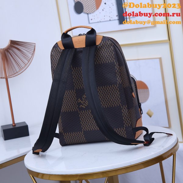 Replica Louis Vuitton Campus Backpack Monogram Nigo N40380 Bag