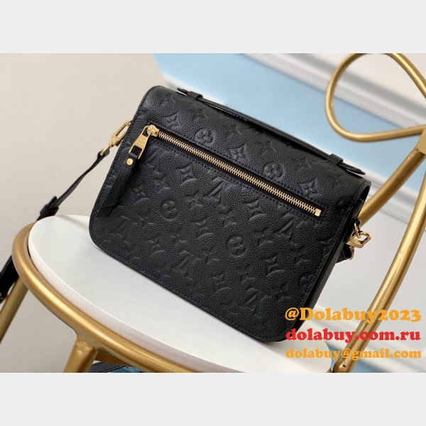 AAA+ Louis Vuitton Pochette Métis Monogram M41487 Black Marron