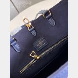 Onthego Louis Vuittons Replica M47084 Navy Monogram Empreinte Bag