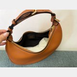 Best Fendi Fendigraphy leather shoulder hobo bag