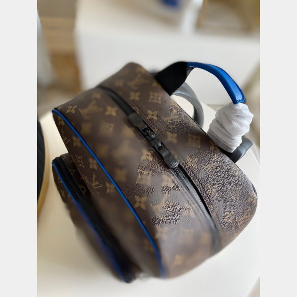 Fashion Louis Vuitton Fake M45335 Dean Backpack Monogram Macassar Canvas