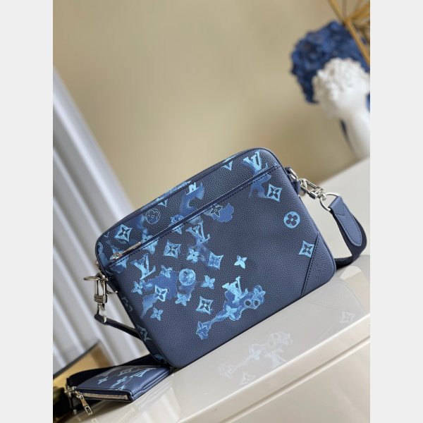 China Louis Vuitton Trio Messenger Other Leathers M57840 Blue Replica Bags