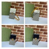 Replica Best Gucci 658229 Padlock mini bag in beige and ebony GG Supreme