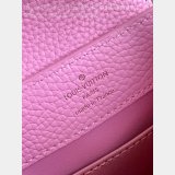 Best The Capucines Louis Vuitton Knockoff M48865 Peach Pink Enamel Tip Bag