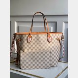 Louis Vuitton Knockoff UK Neverfull MM Damier Azur N50047 Handbags