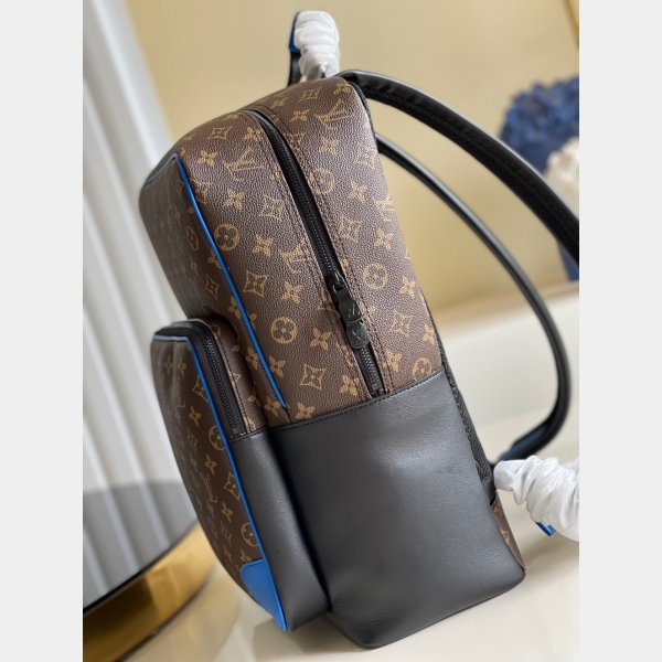 Fashion Louis Vuitton Fake M45335 Dean Backpack Monogram Macassar Canvas