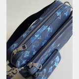 China Louis Vuitton Trio Messenger Other Leathers M57840 Blue Replica Bags