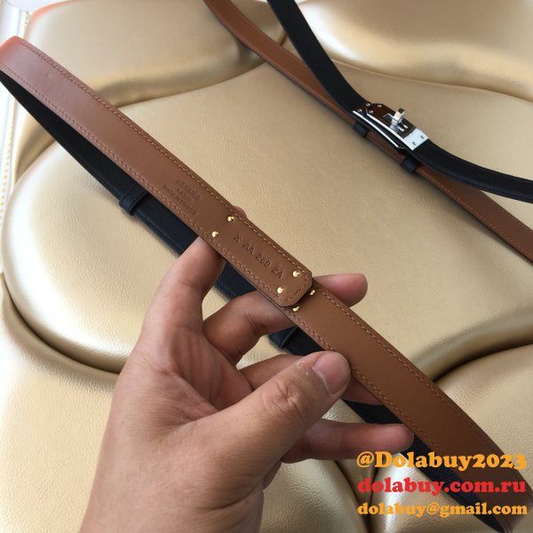 7 Star hottest selling hermes kelly thin belt 17mm